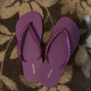 Old Navy Purple Flip Flops